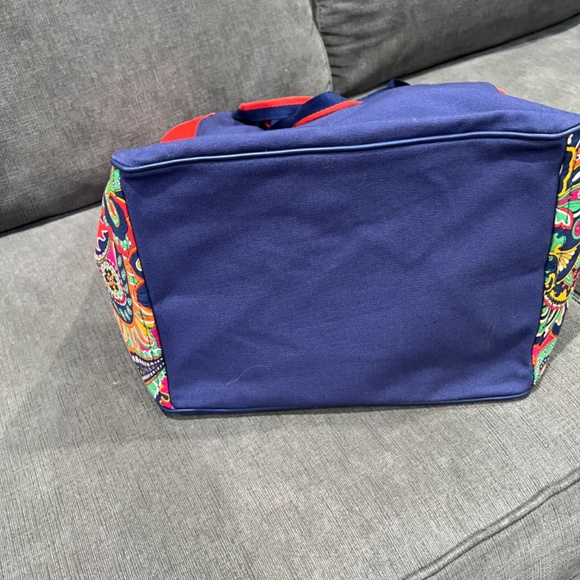 New Vera Bradley Large Venetian Paisley Canvas Tote Travel Bag - Picture 6 of 9